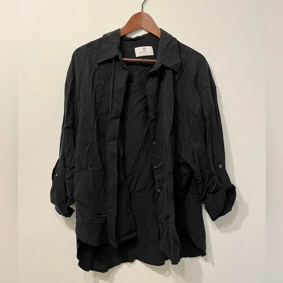Aritzia Babaton Archive Shirt (Black, Tencel) - Picture 2 of 8